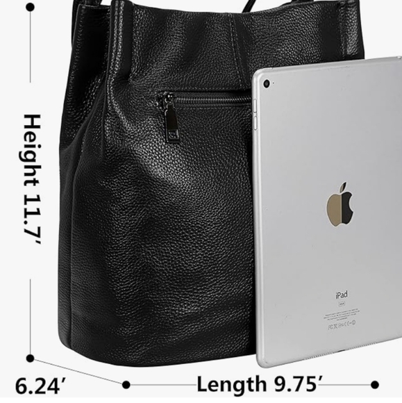 Iswee genuine cowhide leather bag - Picture 3 of 8